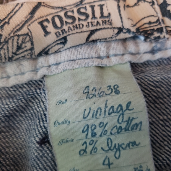 Denim Jean Skirt-Fossil - Picture 2 of 2